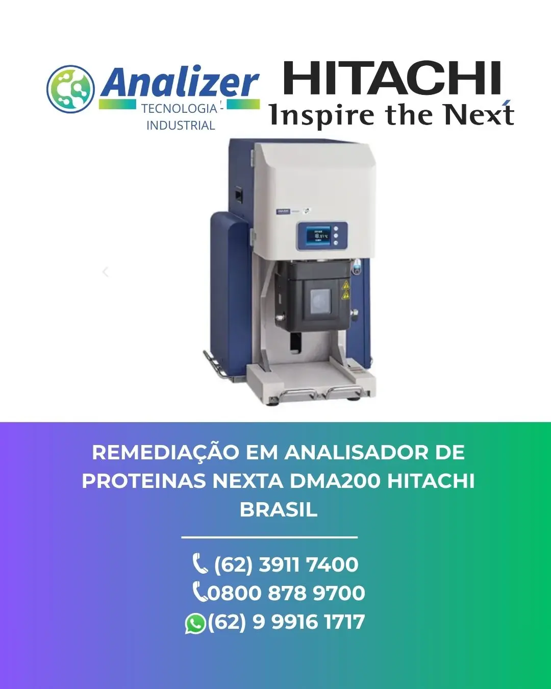 AJUSTE ANALISADOR DE PROTEINAS NEXTA DMA200 BRASIL