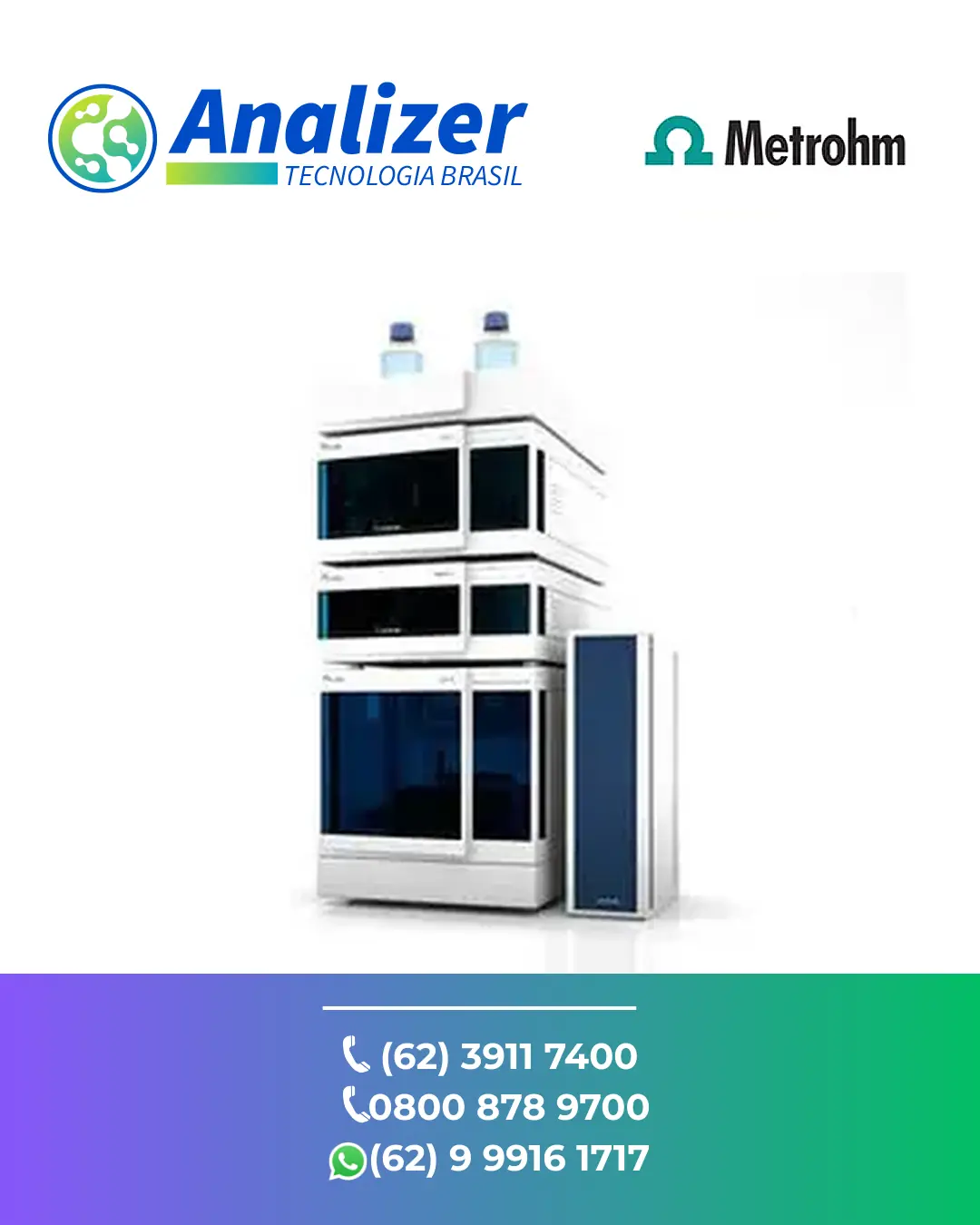 AJUSTE CROMATROGRAFO KNA HPLC C2 METROHM BRASIL