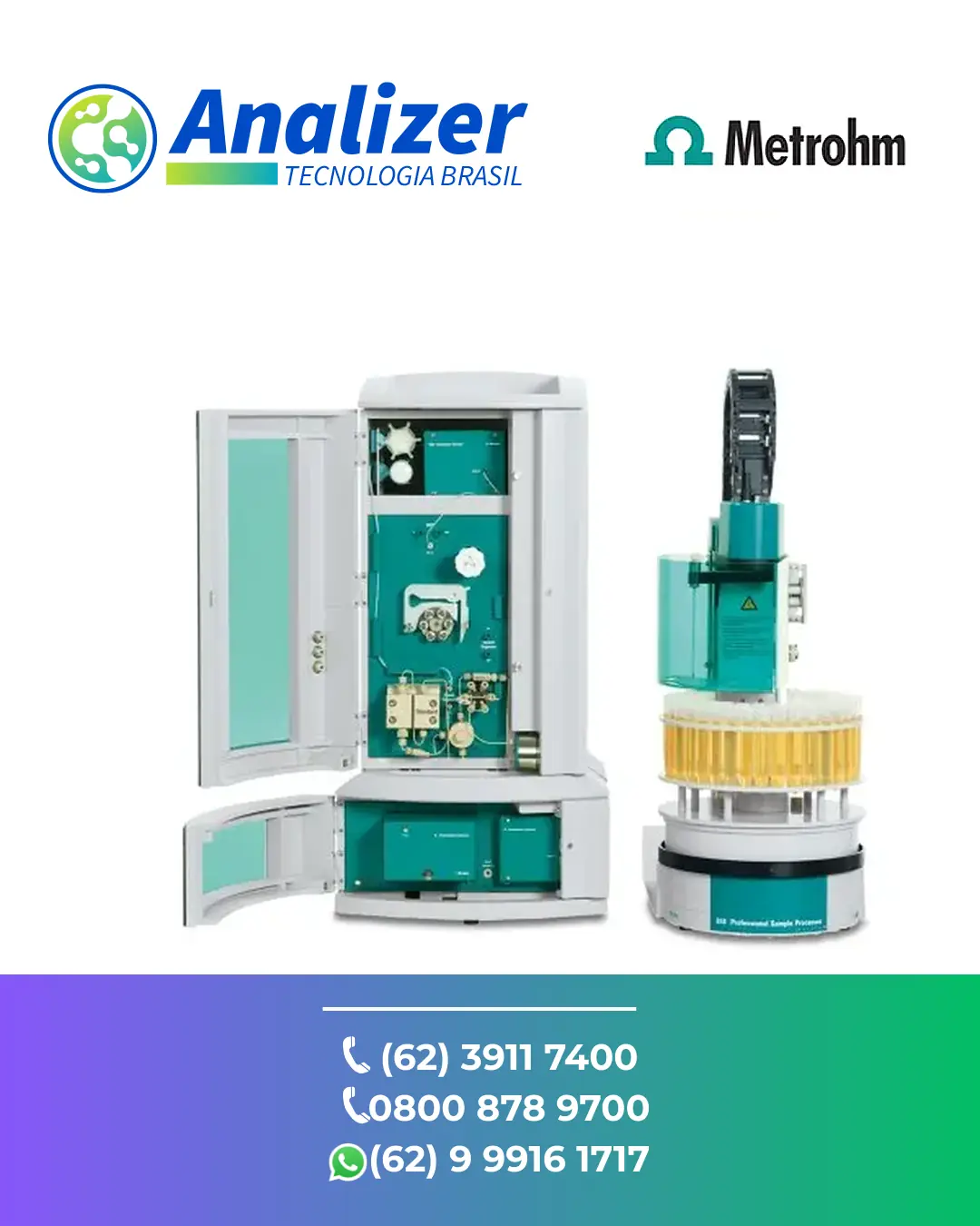 AJUSTE CROMATÓGRAFO 930 COMPACT IC FLEX METROHM BRASIL