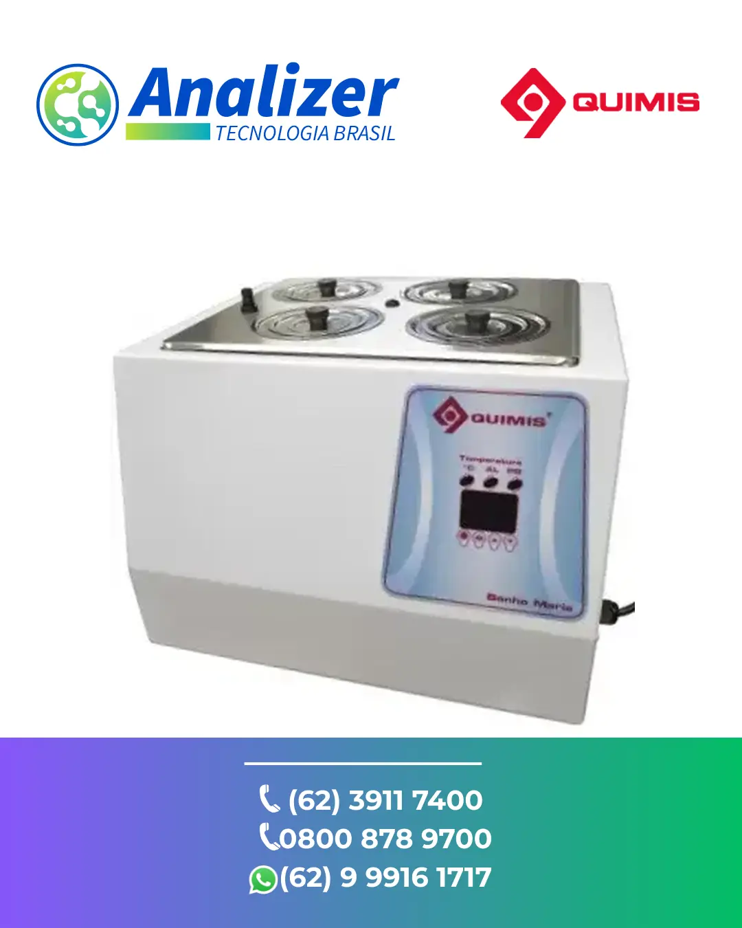 ASSISTÊNCIA BANHO MARIA DE BOCAS Q334M QUIMIS BRASIL