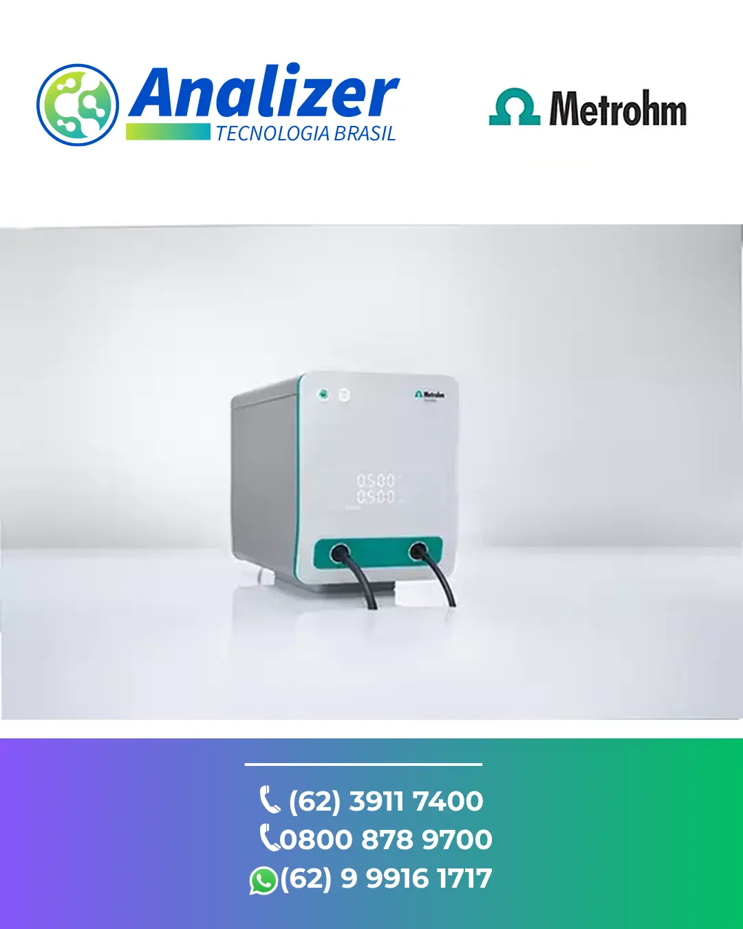 ASSISTÊNCIA POTENCIOSTATO GALVANOSTATO VIONIC METROHM BRASIL