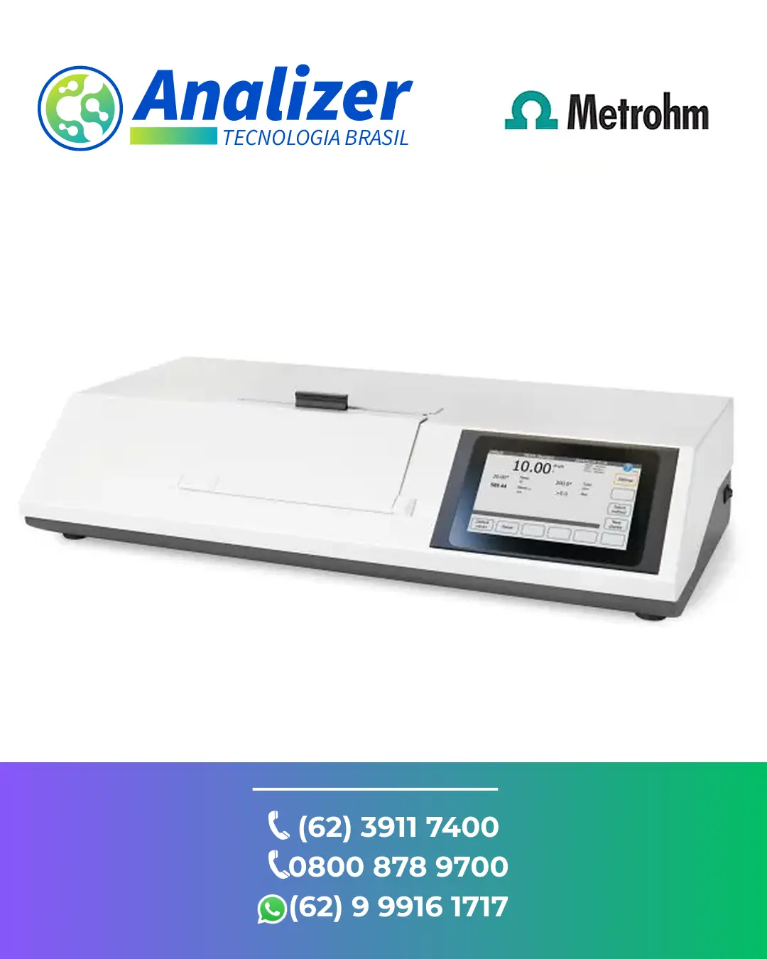 ASSISTÊNCIA TÉCNICA EQUIPAMENTOS POLARIMETRO POLARTRONIC V METROHM BRASIL