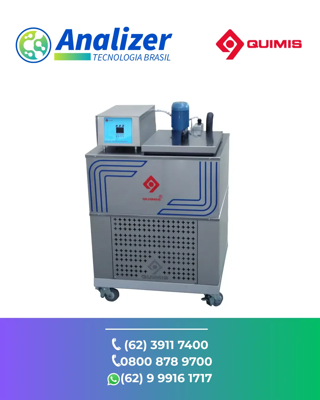 CONSERTO BANHO ULTRATERMOSTÁTICO COM CIRCULADOR 20 A 120°C Q214M3 QUIMIS BRASIL