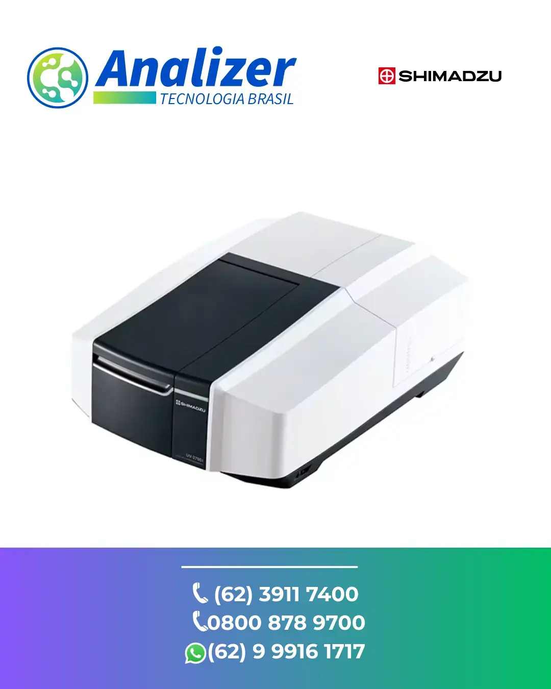 CONSERTO EM ESPECTROFOTOMETRO UV VIS UV 2600I SHIMADZU BRASIL