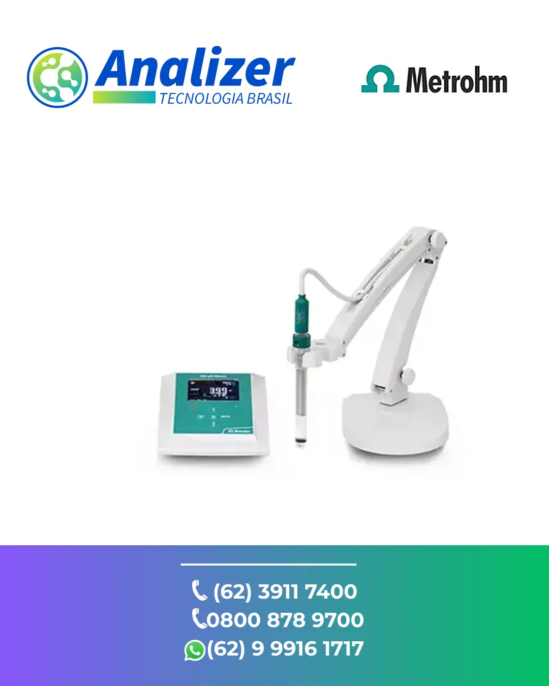 CONSERTO EM MEDIDOR DE PH 949PH COM ELETRODO METROHM BRASIL