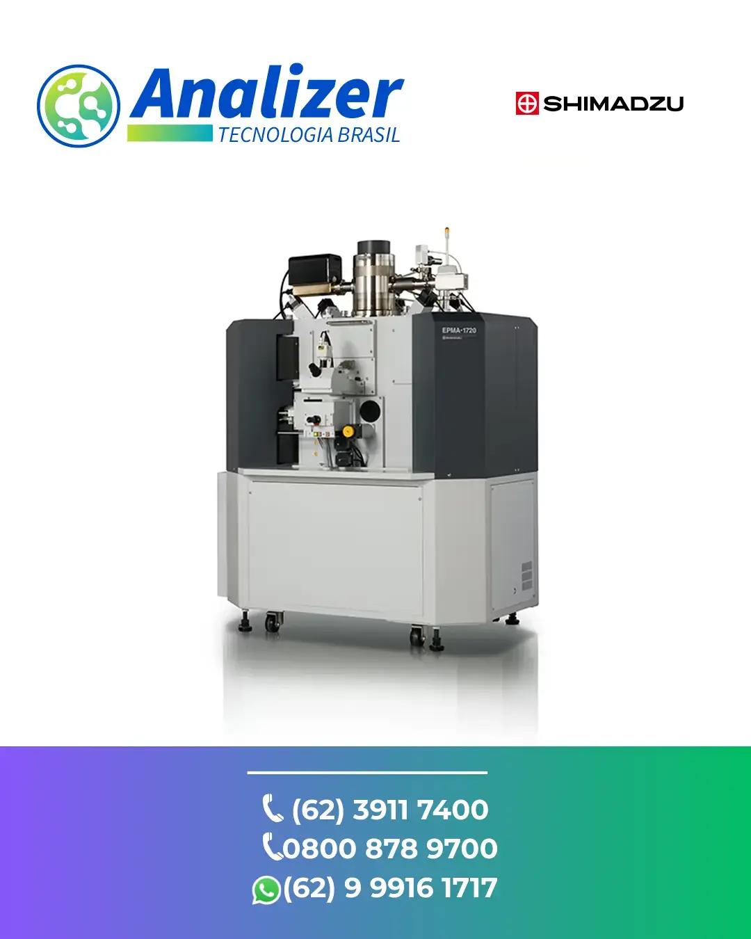 CONSERTO EM MICROANALIZADOR DE SONDA ELETRONICA EPMA 1720 SHIMADZU BRASIL