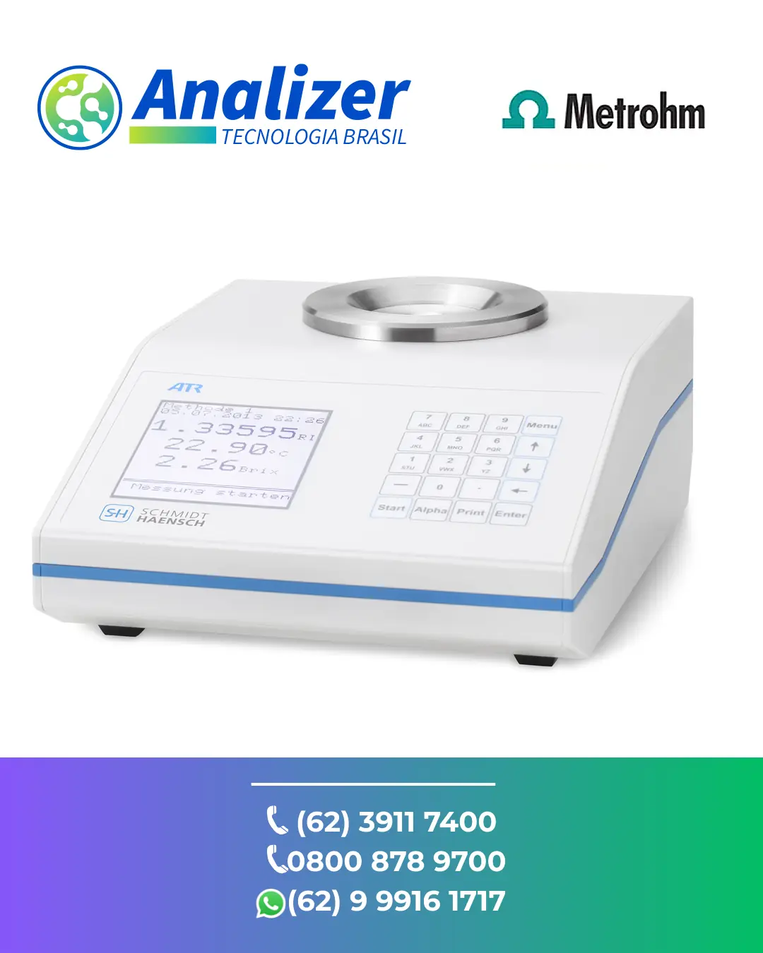 CONSERTO EM REFRATOMETRO ATR BR SCHMIDT HAENSCH BRASIL