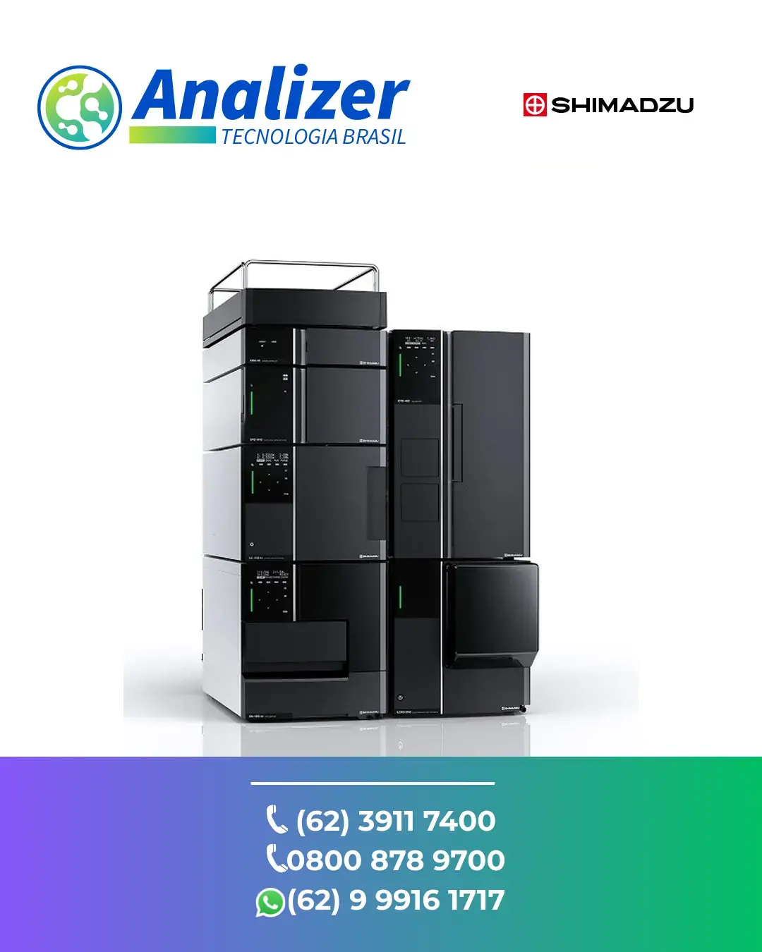 CORREÇÃO ESPECTROMETRO DE MASSAS LCMS 2050 SHIMADZU BRASIL