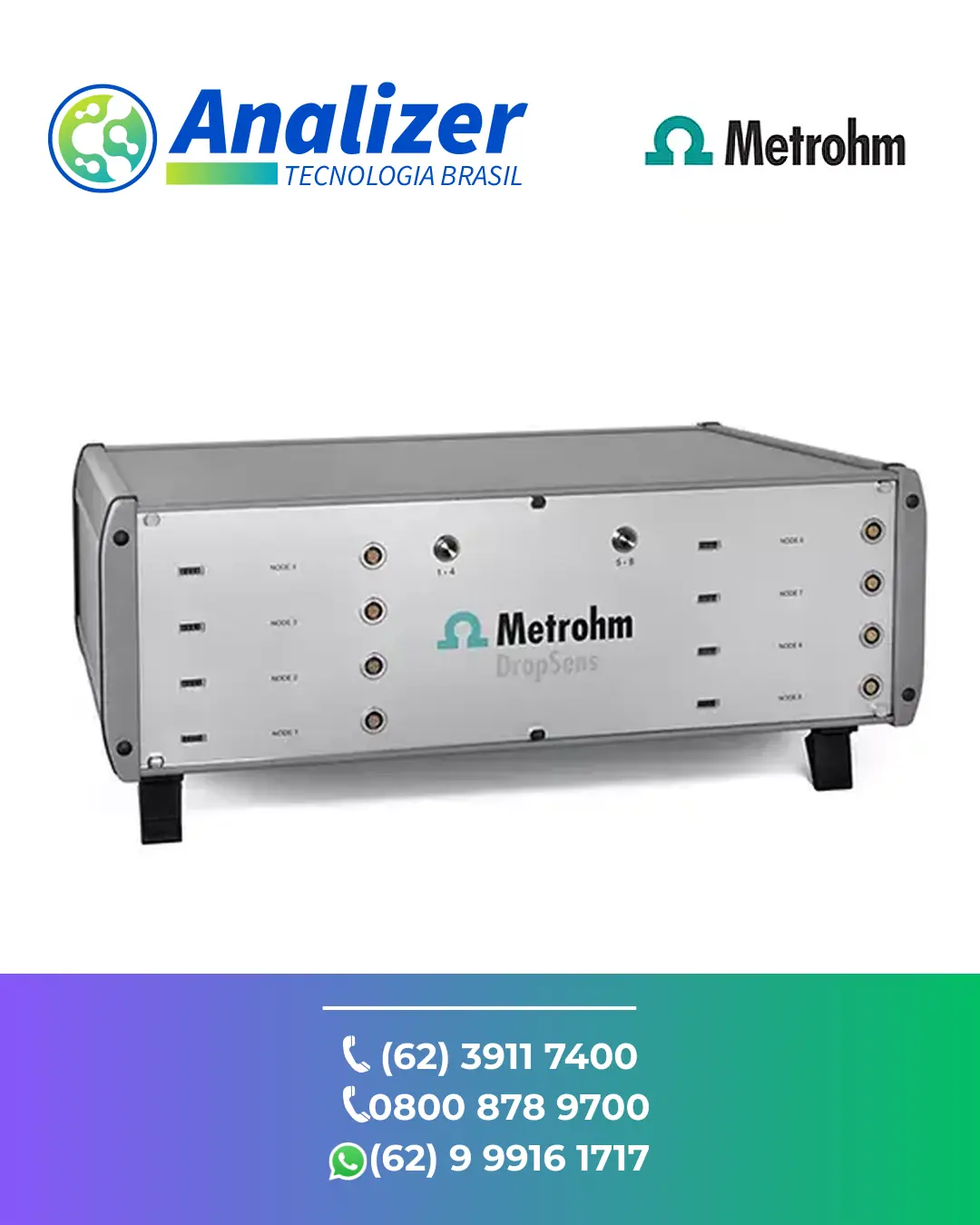 CORREÇÃO MULTI POTENCIOSTATO GALVANOSTATO DRP STAT I MULTIXONE METROHM BRASIL