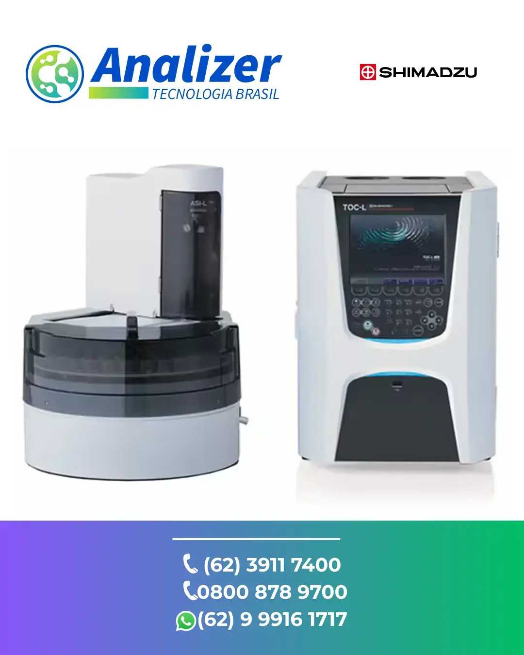 CORREÇÃO SISTEMA ASI L AUTOMACAO DE AMOSTRAS TOC L SHIMADZU BRASIL
