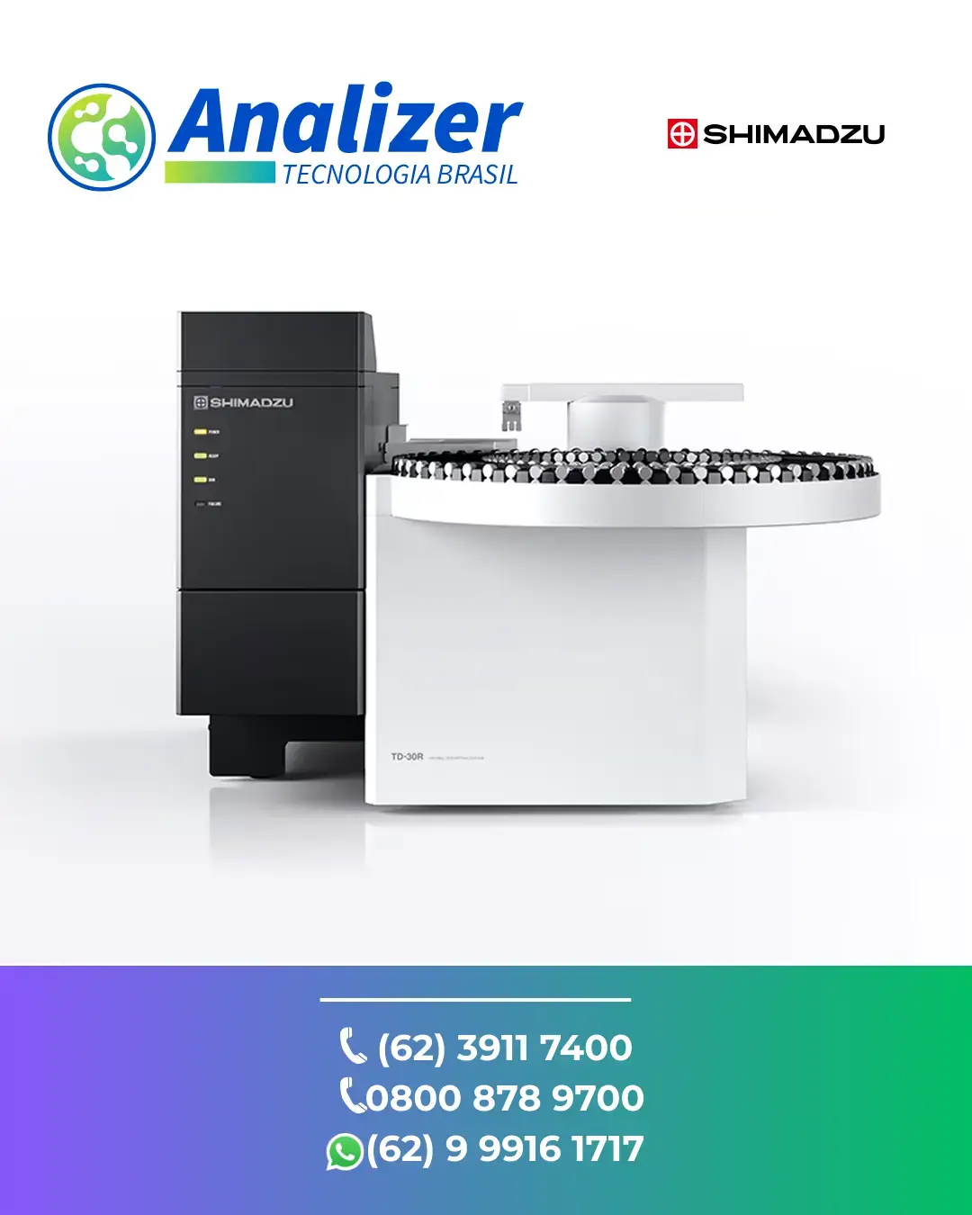 INTERVENÇÃO SISTEMA DE DESSORCAO TERMICA TD 30 SHIMADZU BRASIL