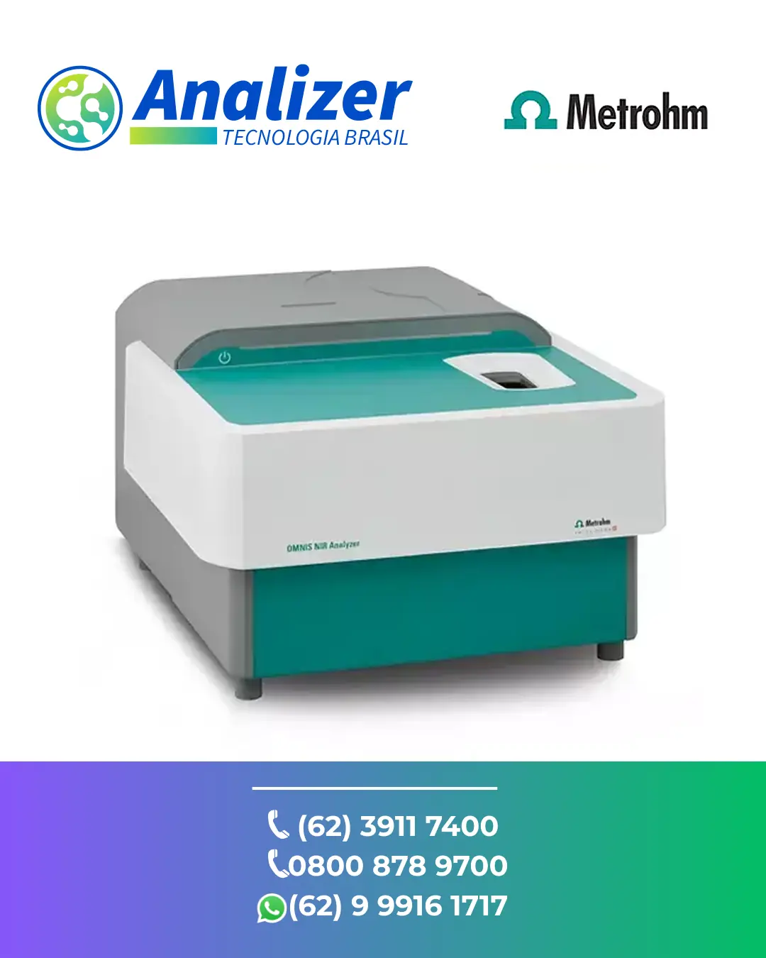 MANUTENÇÃO ANALISADOR LÍQUIDO OMNIS NIR METROHM BRASIL