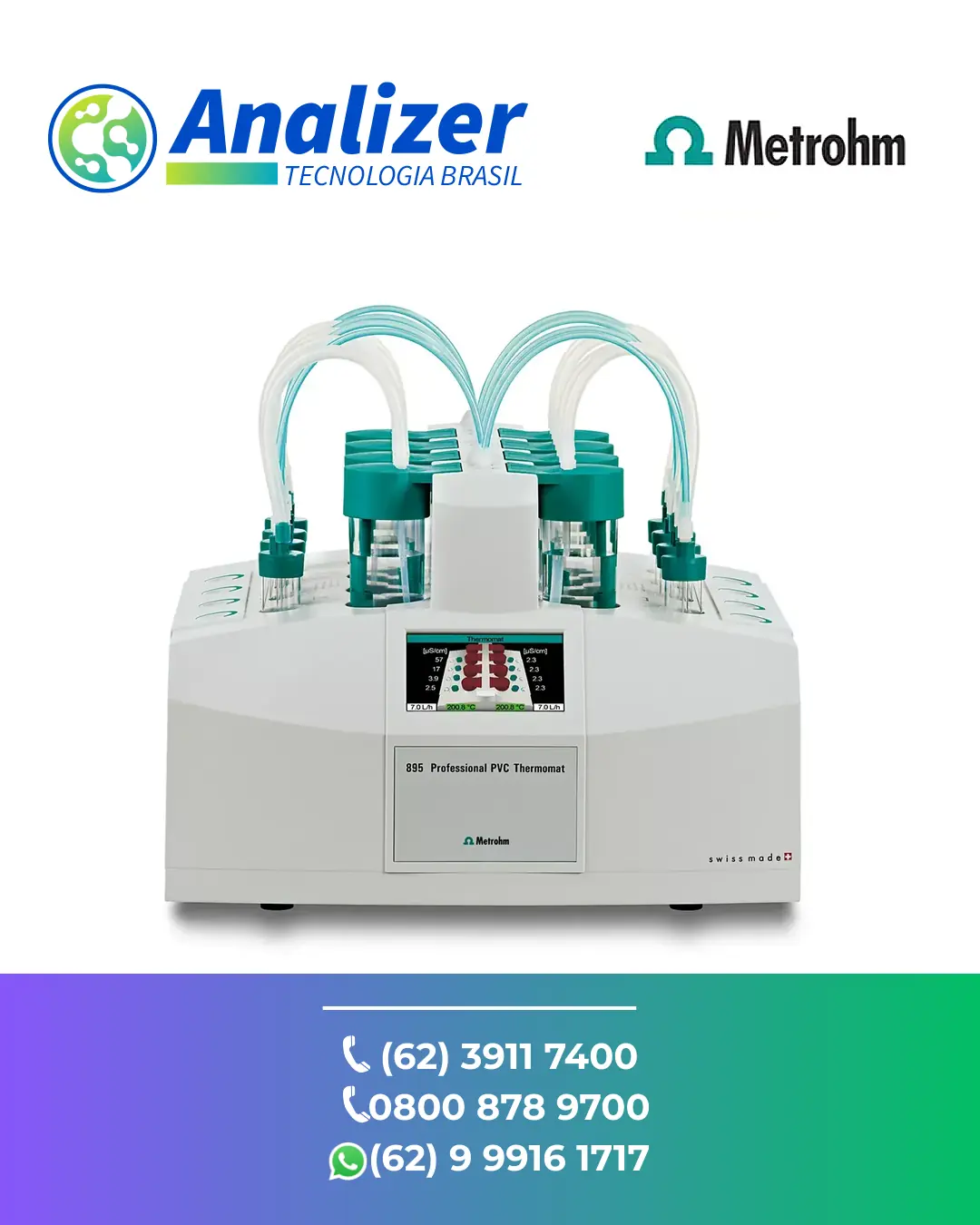 MANUTENÇÃO EM RANCIMAT 895 PROFESSIONAL PVC THERMOMAT METROHM BRASIL