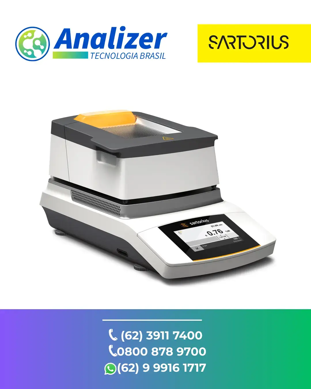 REPARO DE MEDIDOR DE UMIDADE MA37 SARTORIUS BRASIL