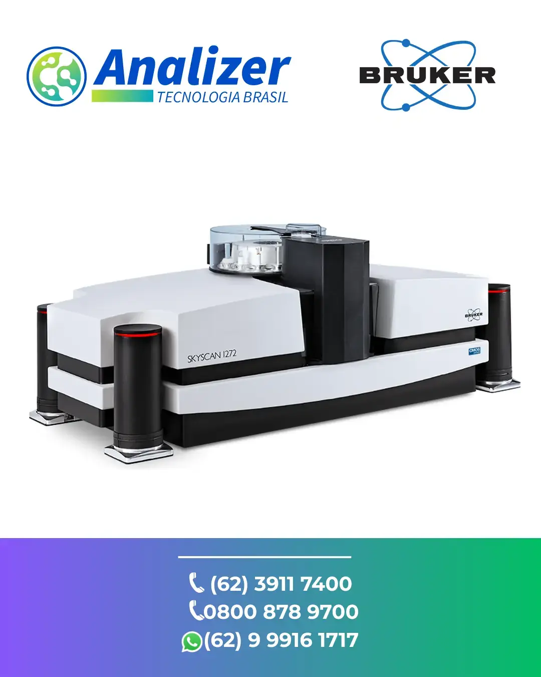 REPARO DE MICROSCOPIO 3D DE RAIOS X SKYSCAN 1272 CMOS EDITION BRUKER BRASIL