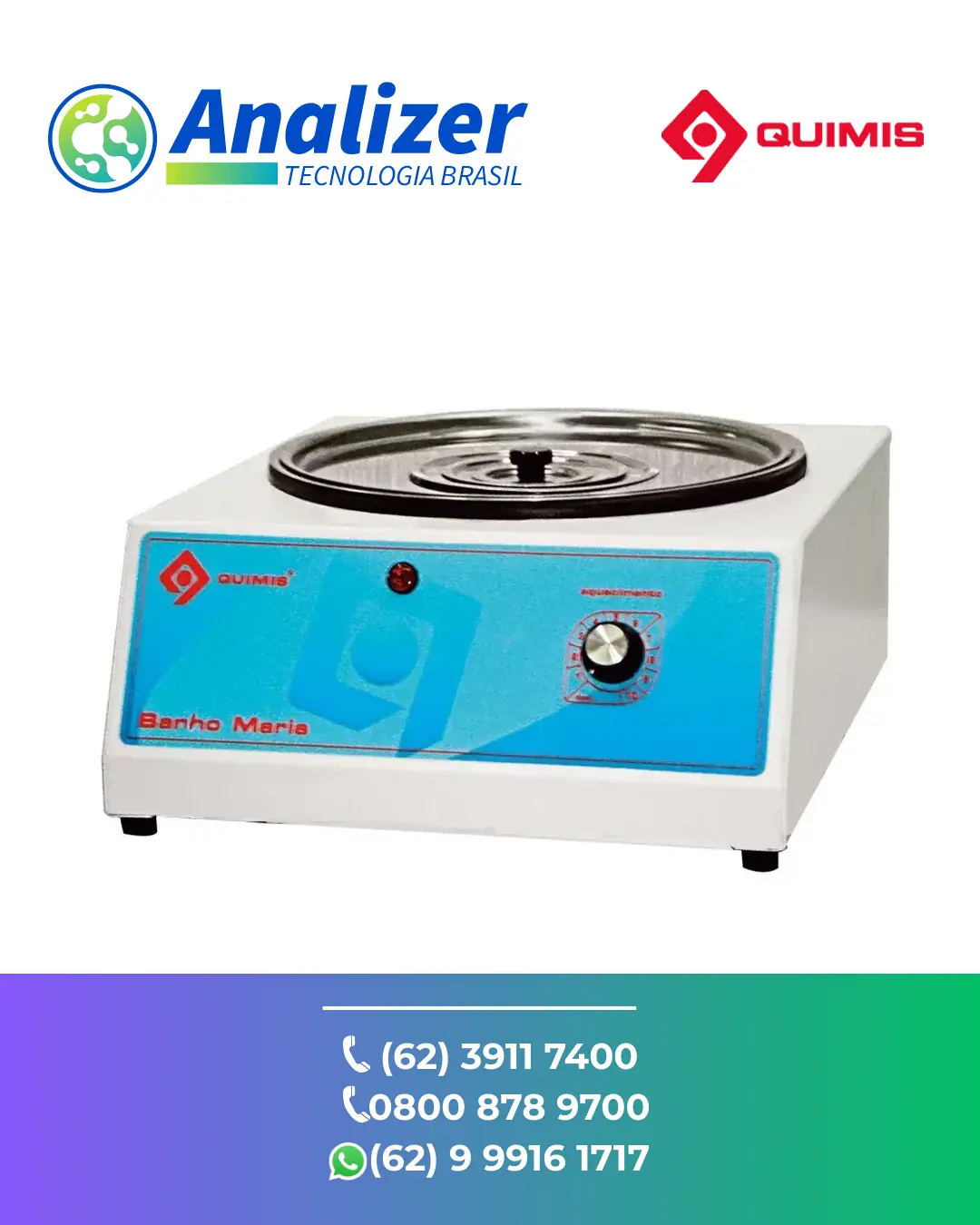 REPARO EM BANHO MARIA REDONDO Q218 QUIMIS BRASIL