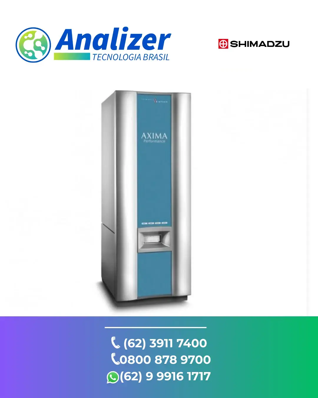 REPARO EM ESPECTROMETRO DE MASSA AXIMA ASSURANCE SHIMADZU BRASIL