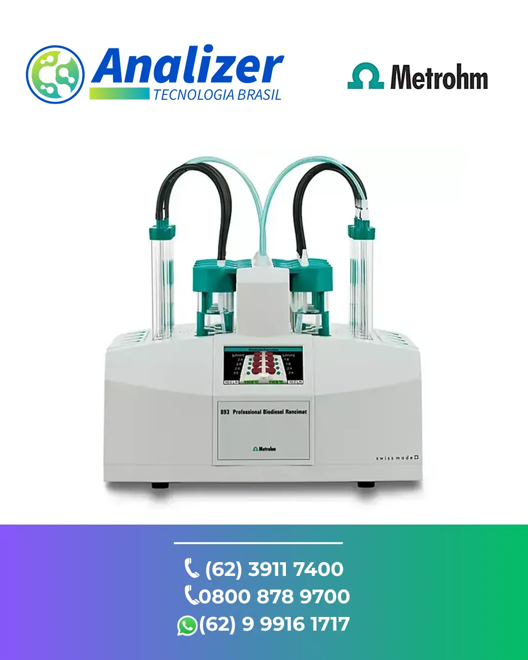 REPARO EM RANCIMAT 893 PROFESSIONAL BIODIESSEL METROHM BRASIL