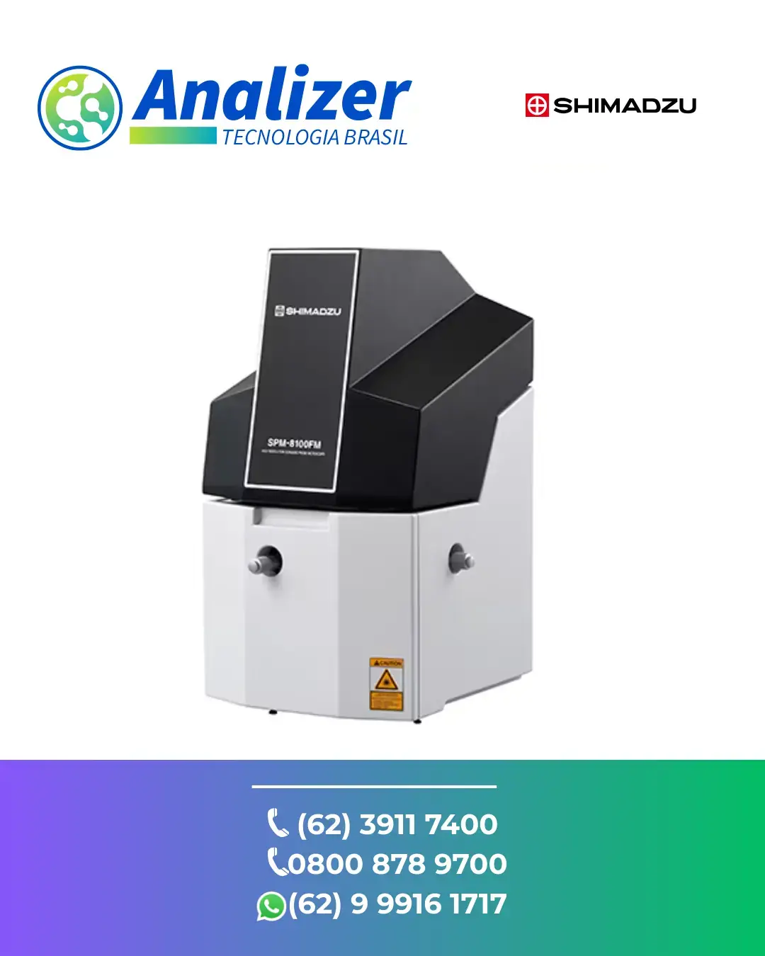 REPARO MICROSCOPIO DE FORCA ATOMICA SPM 8100FM ALTA RESOLUCAO SHIMADZU BRASIL