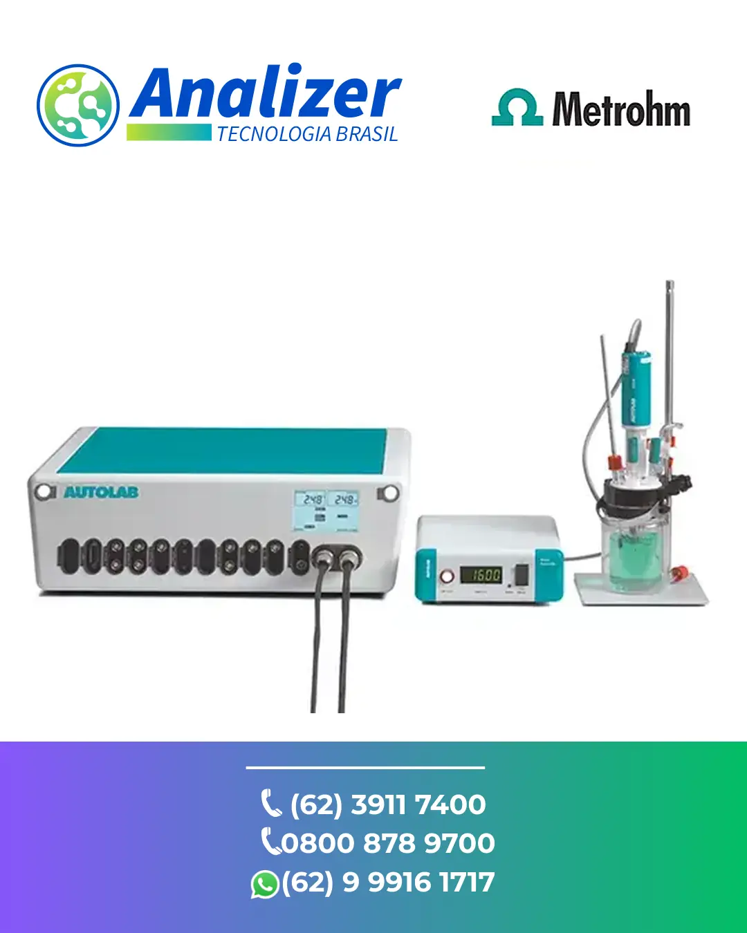 REPARO POTENCIOSTATO GALVANOSTATO MODULAR AUTOLAB ECAT METROHM BRASIL