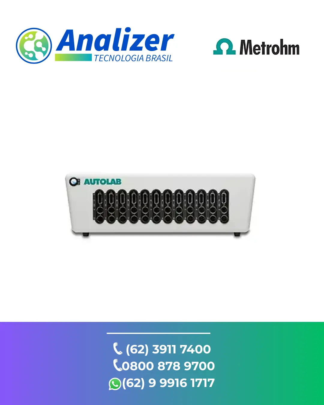 REPARO POTENCIOSTATOS GALVANOSTATOS MULTICANAL MULTI AUTOLAB M101 METROHM BRASIL